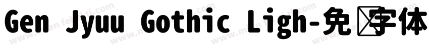 Gen Jyuu Gothic Ligh字体转换